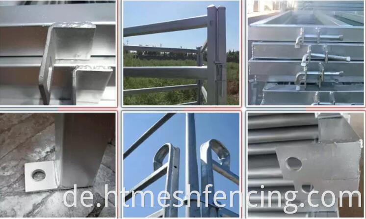 Tragbare Korralpaneele H-W 12 'Corral Gates Economy Horse Panels Kettenanschlüsse